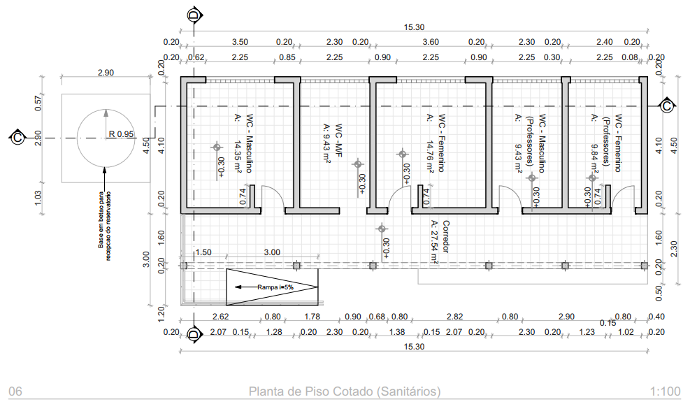 Planta Humanizada de Moradia Unifamiliar do Tipo 3